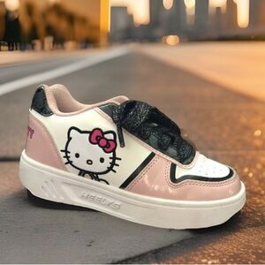 Hello Kitty Heelys Youth 1 UK 13 kids Girls skate shoes sneakers black pink